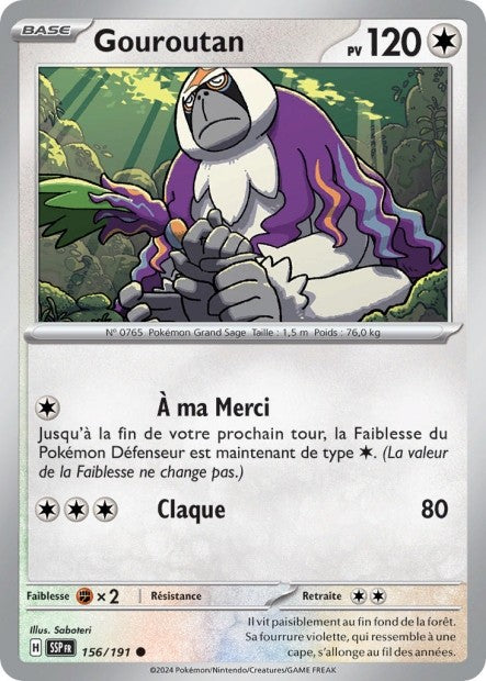 Gouroutan (SSP 156/191) - Carte Pokémon Étincelles Déferlantes EV08