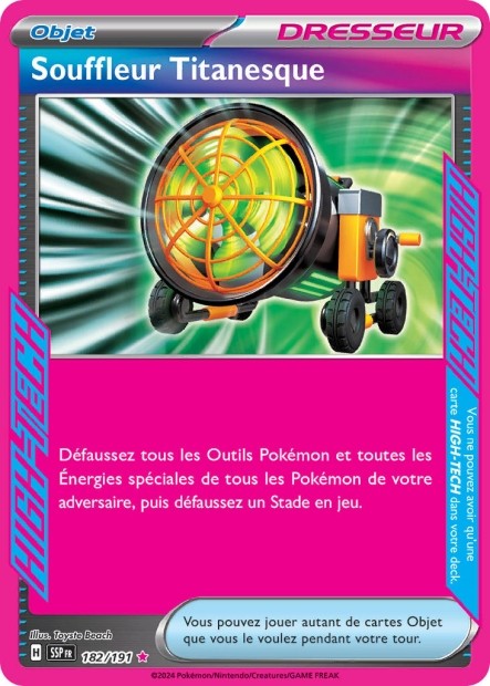 Souffleur Titanesque (SSP 182/191) - Carte Pokémon Étincelles Déferlantes EV08