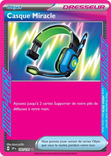 Casque Miracle (SSP 183/191) - Carte Pokémon Étincelles Déferlantes EV08