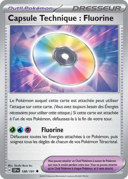 Capsule Technique : Fluorine (SSP 188/191) - Carte Pokémon Étincelles Déferlantes EV08