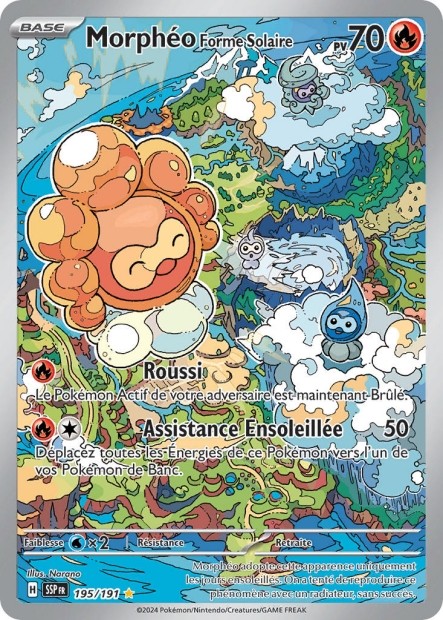 Morphéo Forme Solaire (SSP 195/191) - Carte Pokémon Étincelles Déferlantes EV08