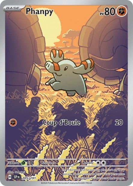 Phanpy (SSP 205/191) - Carte Pokémon Étincelles Déferlantes EV08
