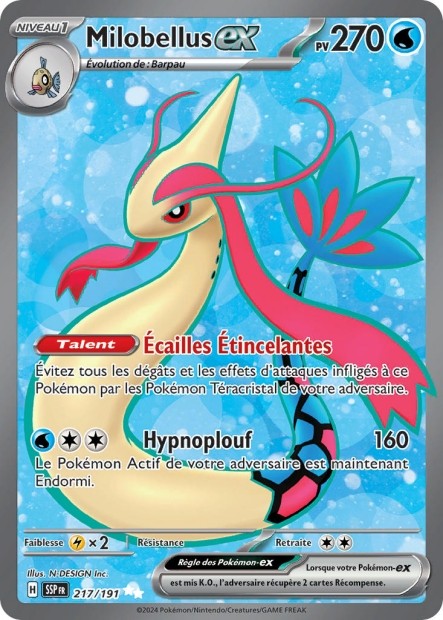 Milobellus ex (SSP 217/191) - Carte Pokémon Étincelles Déferlantes EV08