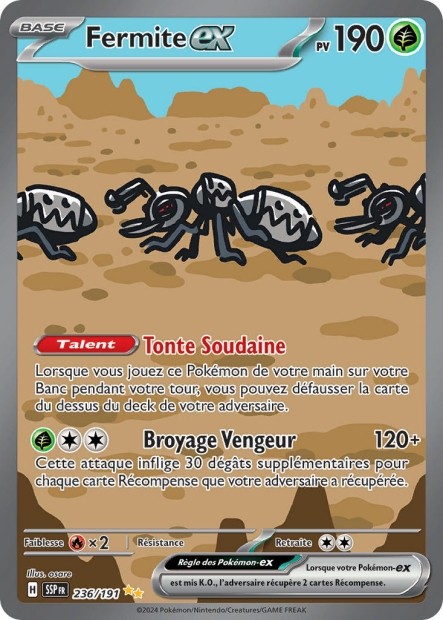 Fermite ex (SSP 236/191) - Carte Pokémon Étincelles Déferlantes EV08