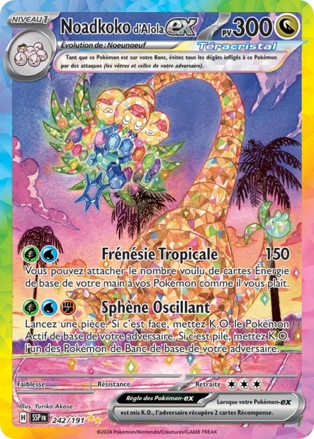 Noadkoko d'Alola ex (SSP 242/191) - Carte Pokémon Étincelles Déferlantes EV08