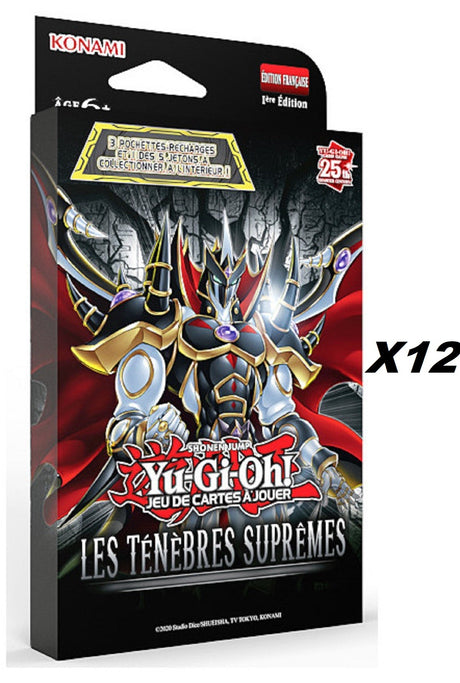 Yu-Gi-Oh! Carton de 12 Packs de 3 boosters : Les Ténèbres Suprêmes