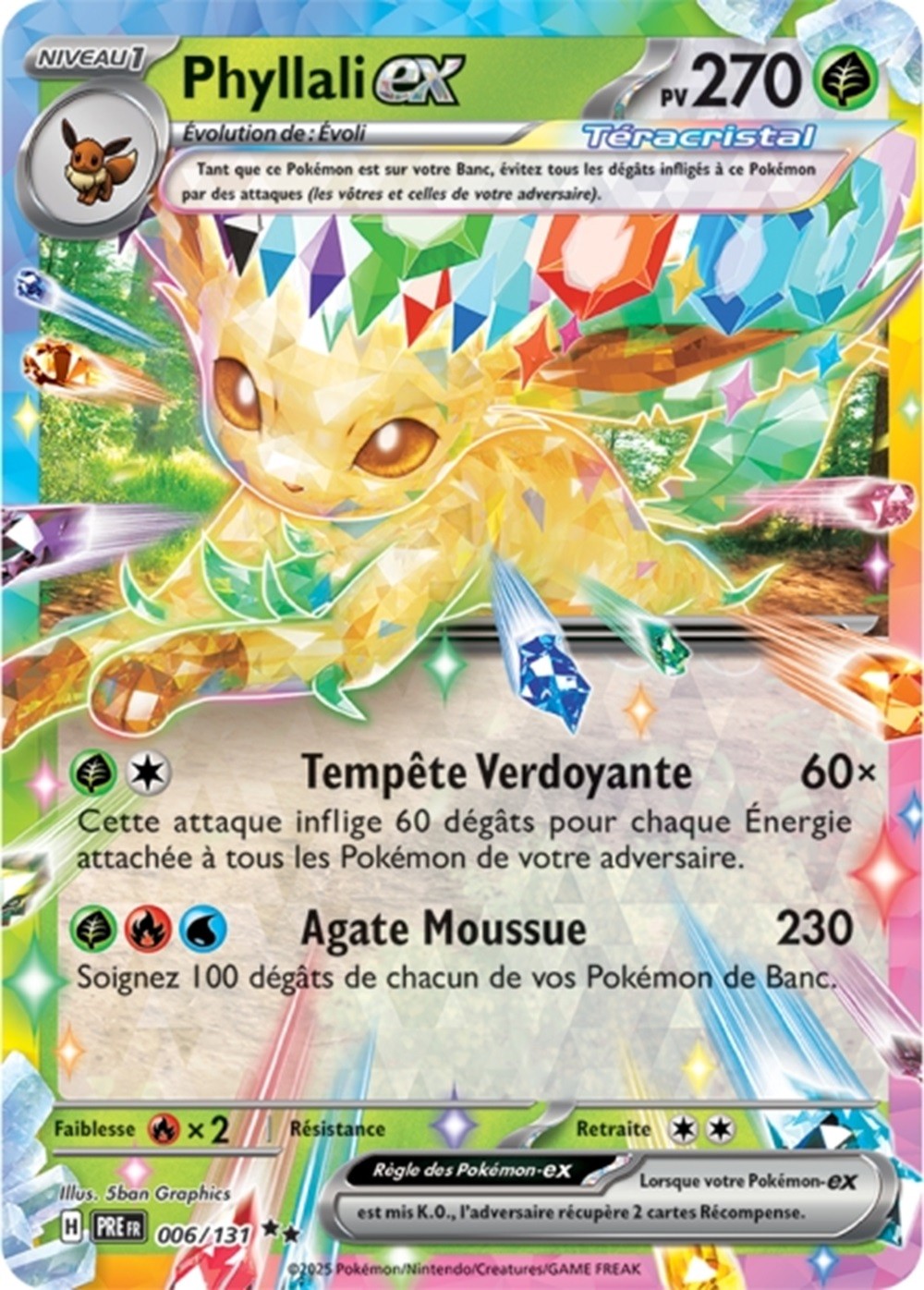Phyllali Pokémon - Phyllali ex (PRE 006/131) - Évolutions Prismatiques - DracauGames