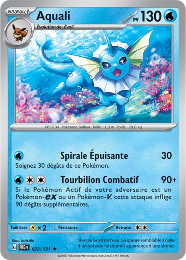 Pokémon - Aquali (PRE 022/131) - Évolutions Prismatiques