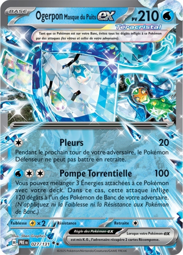 Pokémon - Ogerpon Masque du Puits ex (PRE 027/131) - Évolutions Prismatiques
