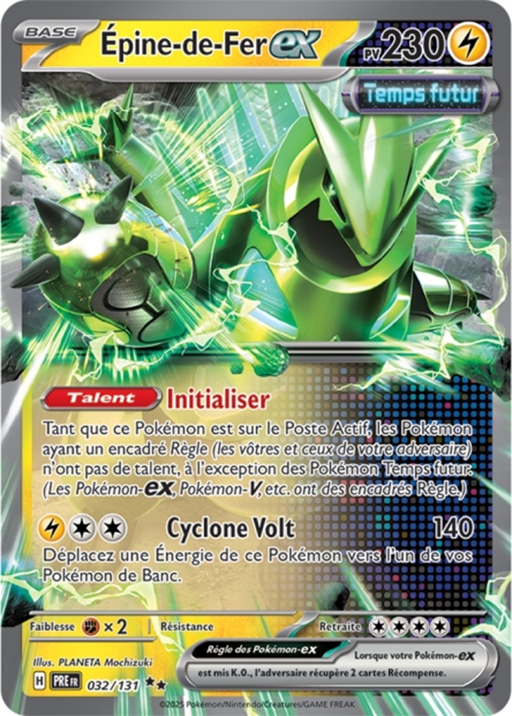 Pokémon - Épine-de-Fer ex (PRE 032/131) - Évolutions Prismatiques