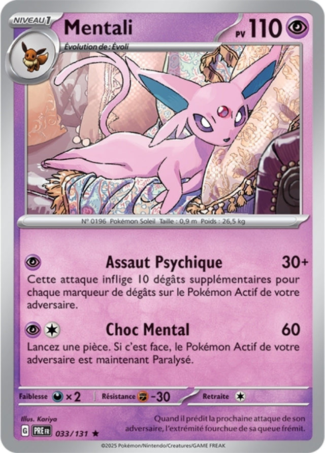 Pokémon - Mentali (PRE 033/131) - Évolutions Prismatiques