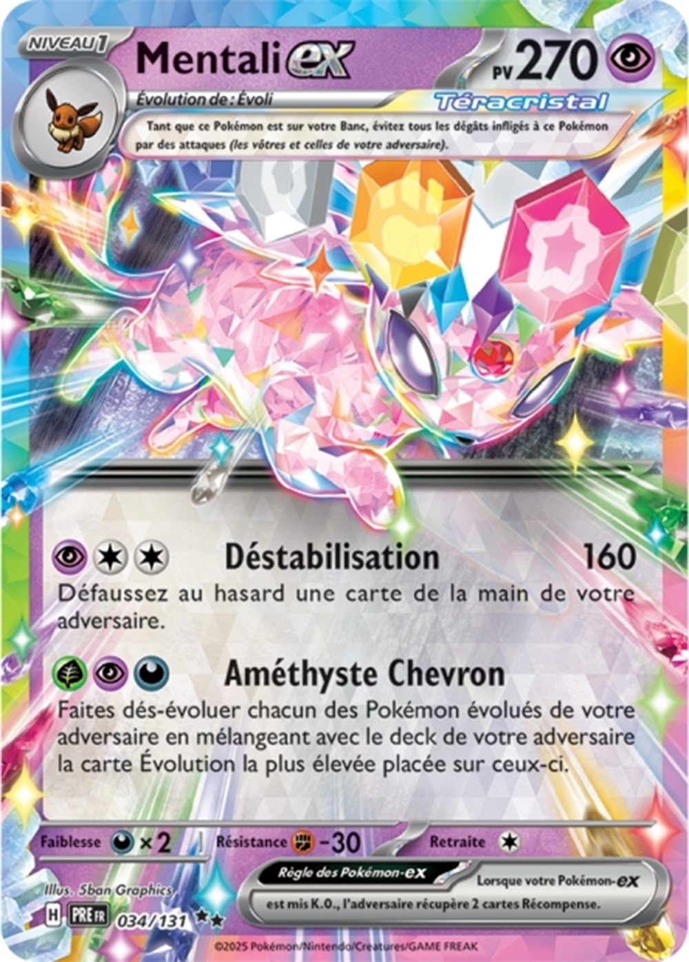Pokémon - Mentali ex (PRE 034/131) - Évolutions Prismatiques