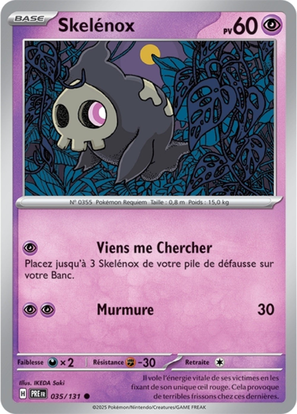 Pokémon - Skelénox (PRE 035/131) - Évolutions Prismatiques