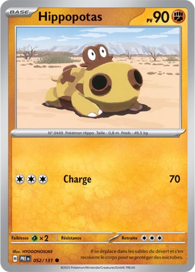 Pokémon - Hippopotas (PRE 052/131) - Évolutions Prismatiques
