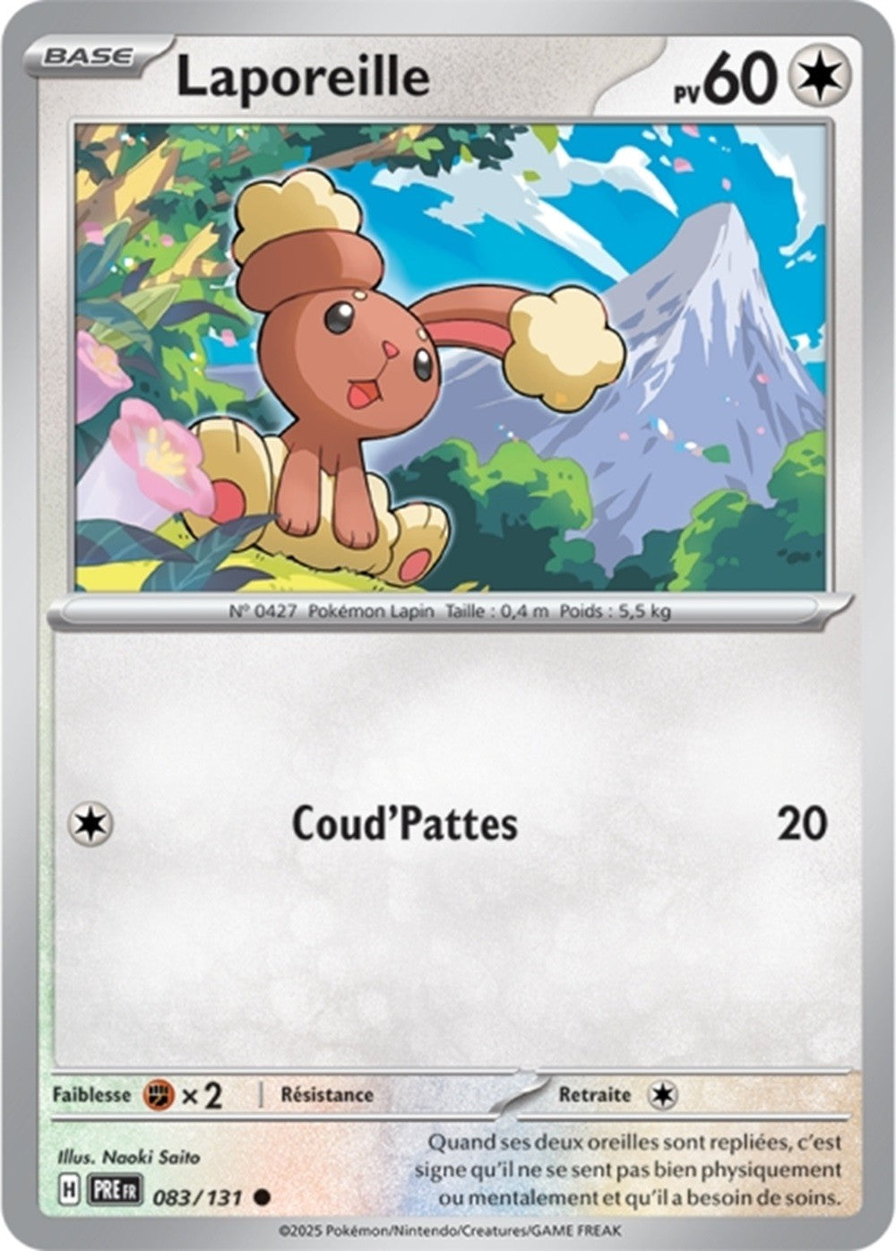 Pokémon - Laporeille (PRE 083/131) - Évolutions Prismatiques