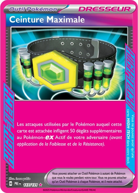 Pokémon - Ceinture Maximale (PRE 117/131) - Évolutions Prismatiques