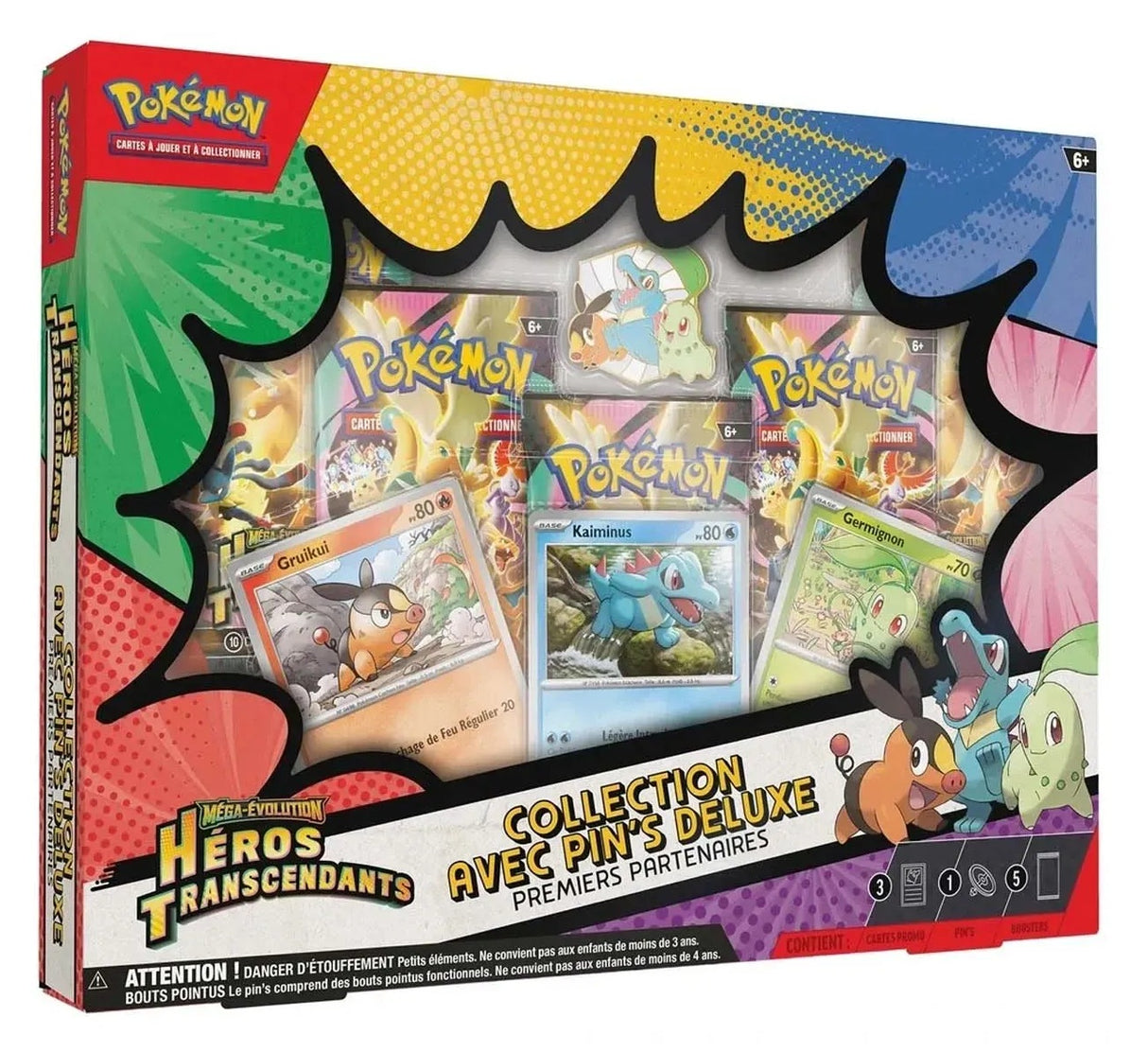 [20-03-2026] Pokémon - Coffret Collection avec Pin's Deluxe ME2.5 Héros Transcendants : Premiers Partenaires - DracauGames