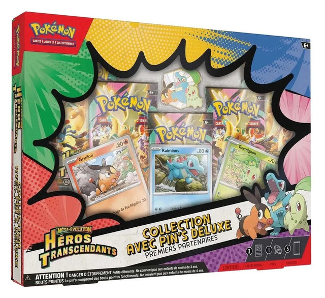 [20-03-2026] Pokémon - Coffret Collection avec Pin's Deluxe ME2.5 Héros Transcendants : Premiers Partenaires - DracauGames