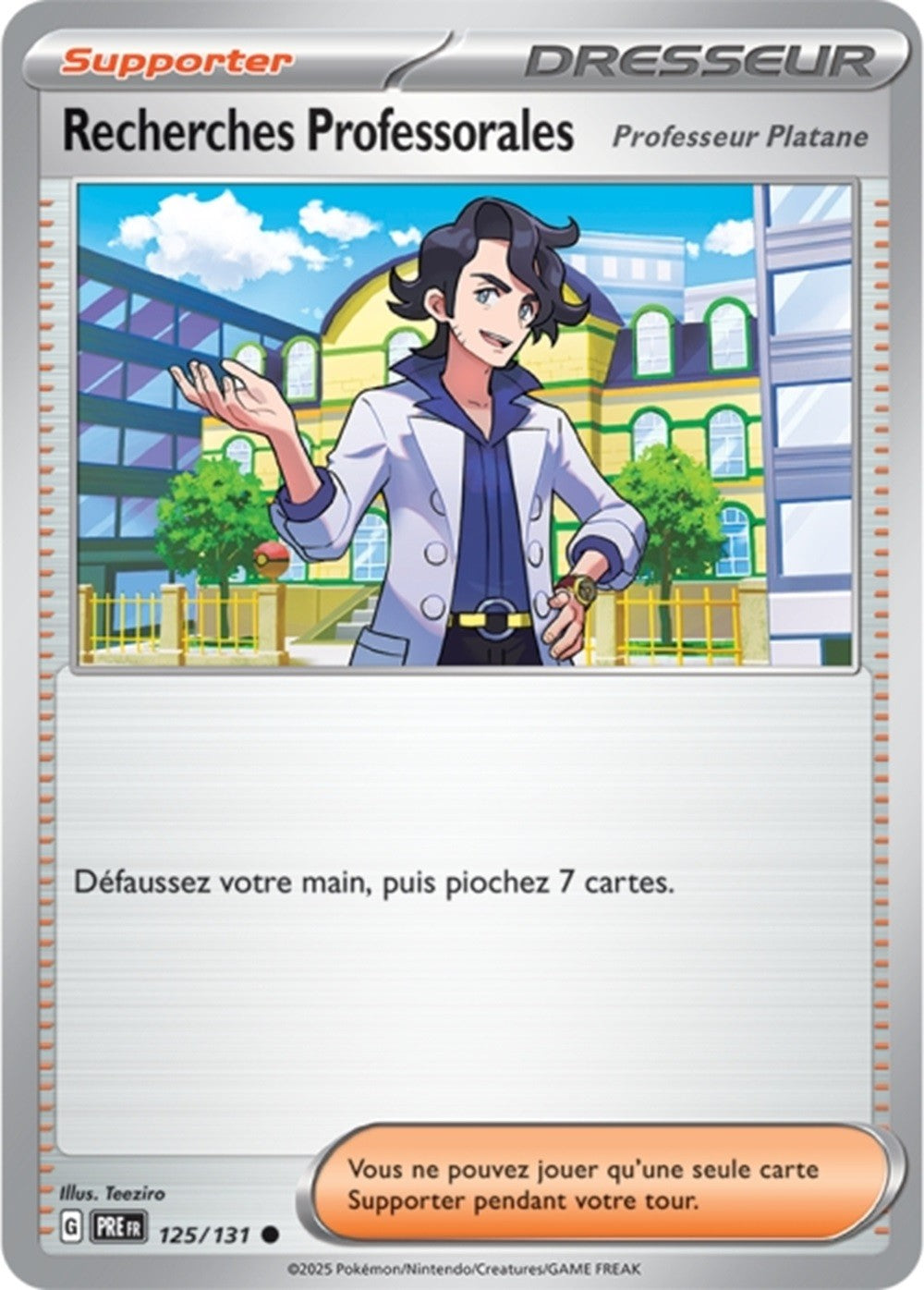 Pokémon - Recherches Professorales - Professeur Platane (PRE 125/131) - Évolutions Prismatiques