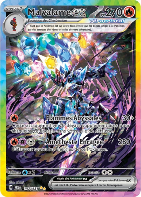Pokémon - Malvalame ex (PRE 147/131) - Évolutions Prismatiques