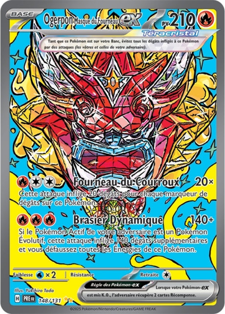 Pokémon - Ogerpon Masque du Fourneau ex (PRE 148/131) - Évolutions Prismatiques