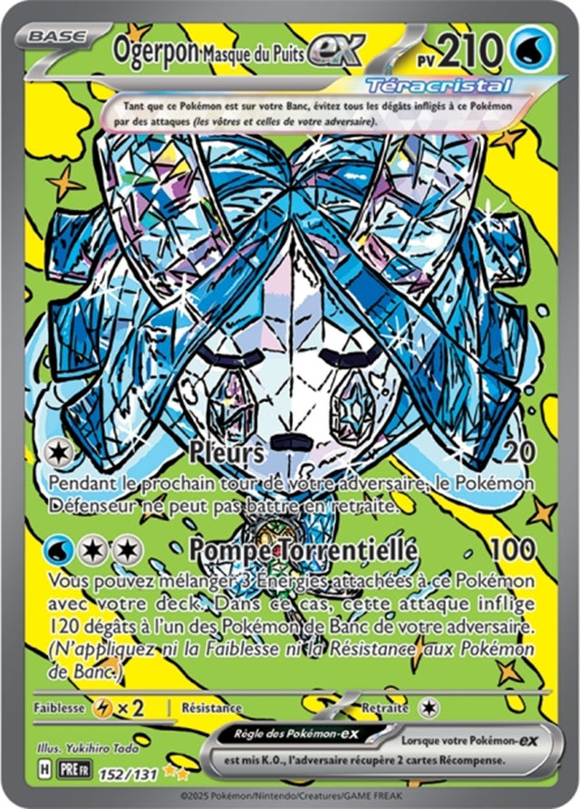 Pokémon - Ogerpon Masque du Puits ex (PRE 152/131) - Évolutions Prismatiques