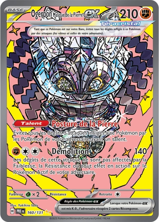 Pokémon - Ogerpon Masque de la Pierre ex (PRE 160/131) - Évolutions Prismatiques