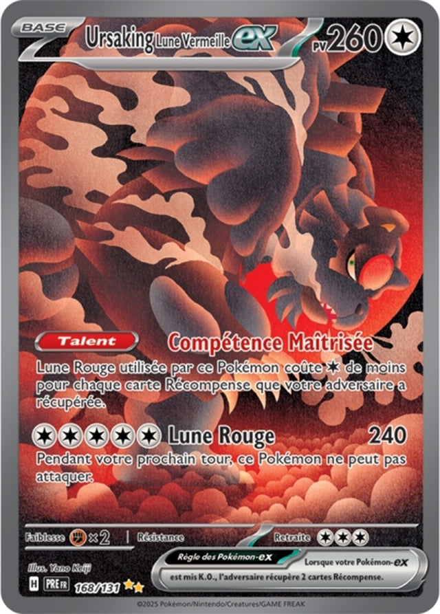 Pokémon - Ursaking Lune Vermeille ex (PRE 168/131) - Évolutions Prismatiques