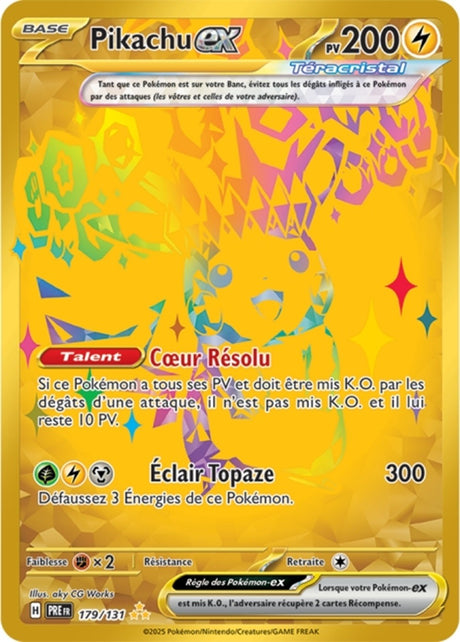 Pokémon - Pikachu ex (PRE 179/131) - Évolutions Prismatiques