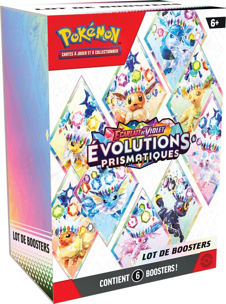 Pokémon - Bundle / Lot de 6 Boosters EV08.5 : Évolutions Prismatiques