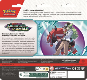 Pokémon - Tri Pack de 3 Boosters EV09 : Aventures Ensemble - Baggaïd