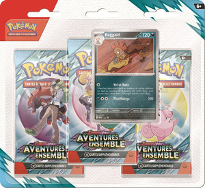 Pokémon - Tri Pack de 3 Boosters EV09 : Aventures Ensemble - Baggaïd