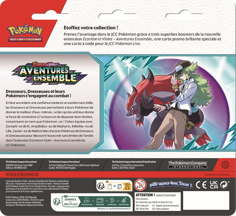 Pokémon - Tri Pack de 3 Boosters EV09 : Aventures Ensemble - Yanmega