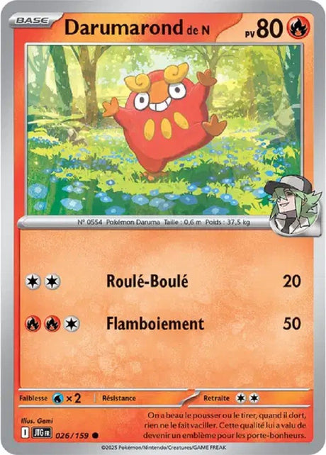 Pokémon - Darumarond de N (JTG 026/159) - Aventures Ensemble