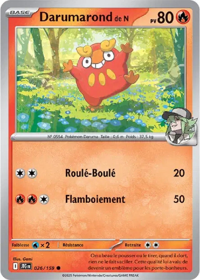 Pokémon - Darumarond de N (JTG 026/159) - Aventures Ensemble
