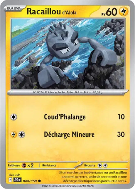 Pokémon - Racaillou d'Alola (JTG 044/159) - Aventures Ensemble