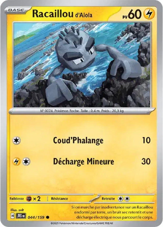 Pokémon - Racaillou d'Alola (JTG 044/159) - Aventures Ensemble