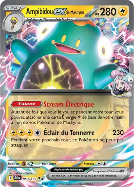 Pokémon - Ampibidou ex de Mashynn (JTG 053/159) - Aventures Ensemble
