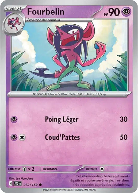 Pokémon - Fourbelin (JTG 072/159) - Aventures Ensemble