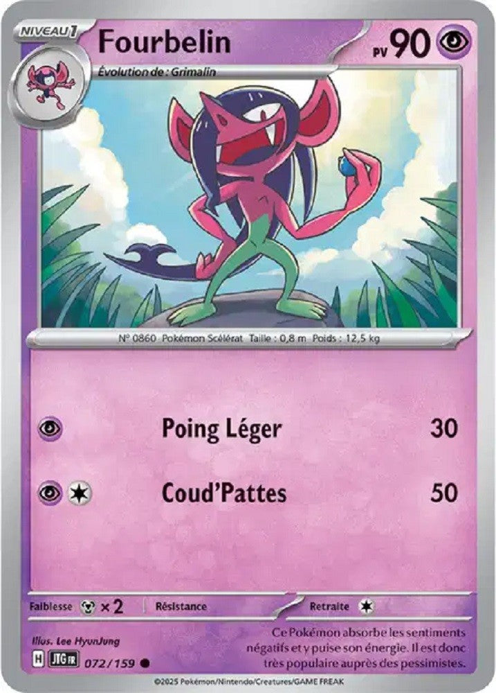 Pokémon - Fourbelin (JTG 072/159) - Aventures Ensemble