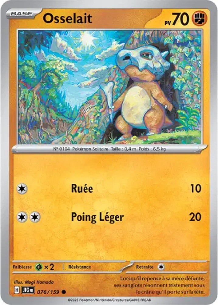 Pokémon - Osselait (JTG 076/159) - Aventures Ensemble