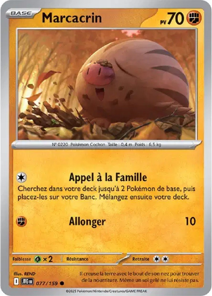 Pokémon - Marcacrin (JTG 077/159) - Aventures Ensemble