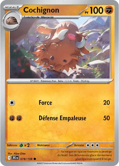Pokémon - Cochignon (JTG 078/159) - Aventures Ensemble