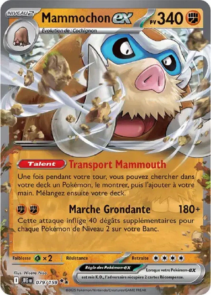 Pokémon - Mammochon ex (JTG 079/159) - Aventures Ensemble