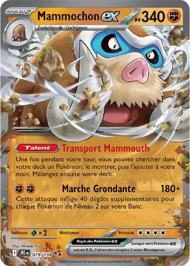 Pokémon - Mammochon ex (JTG 079/159) - Aventures Ensemble