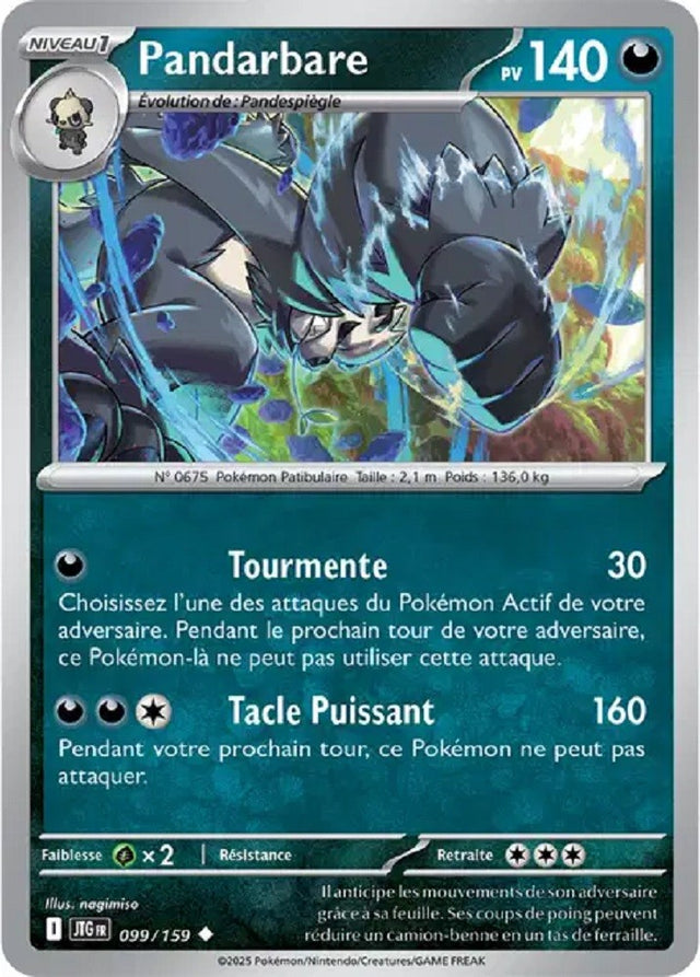 Pokémon - Pandarbare (JTG 099/159) - Aventures Ensemble