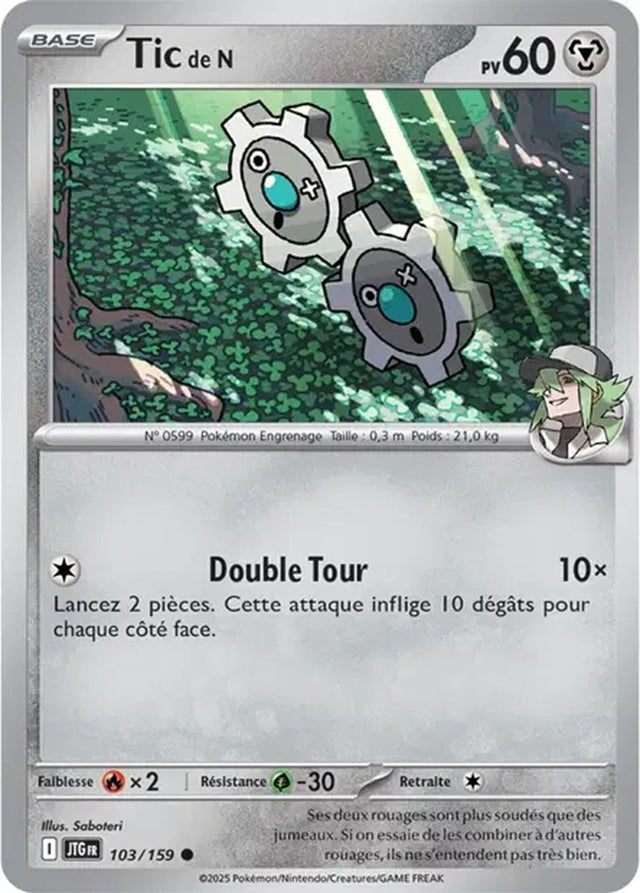 Pokémon - Tic de N (JTG 103/159) - Aventures Ensemble