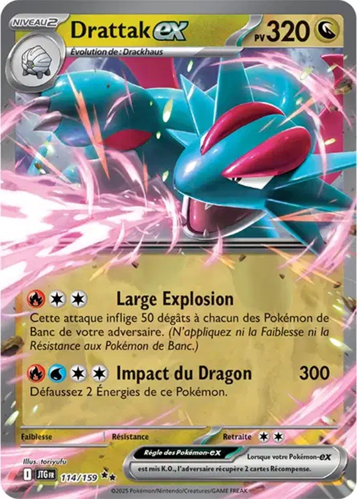 Pokémon - Drattak ex (JTG 114/159) - Aventures Ensemble