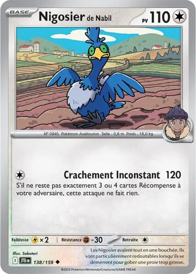 Pokémon - Nigosier de Nabil (JTG 138/159) - Aventures Ensemble