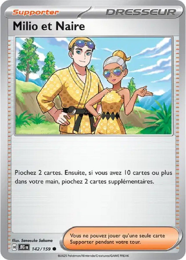Pokémon - Milio et Naire (JTG 142/159) - Aventures Ensemble